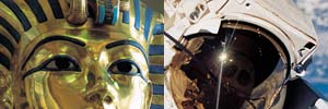 pharaoh and astronaut masks